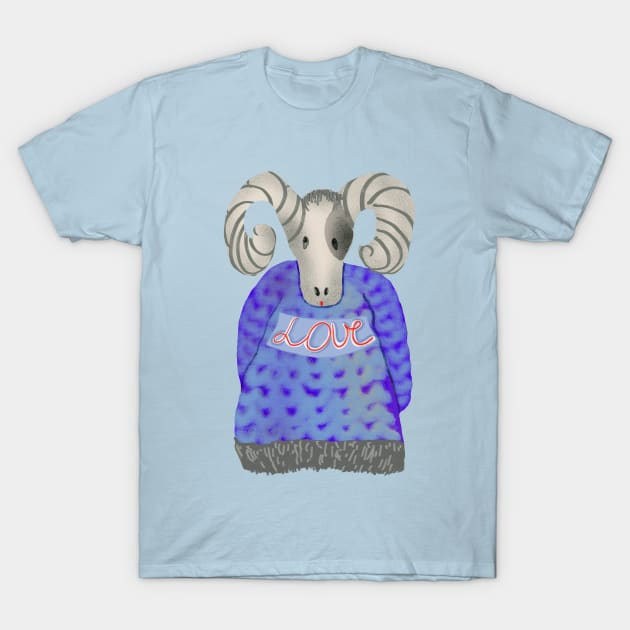 Enamored ram T-Shirt by ArtKsenia